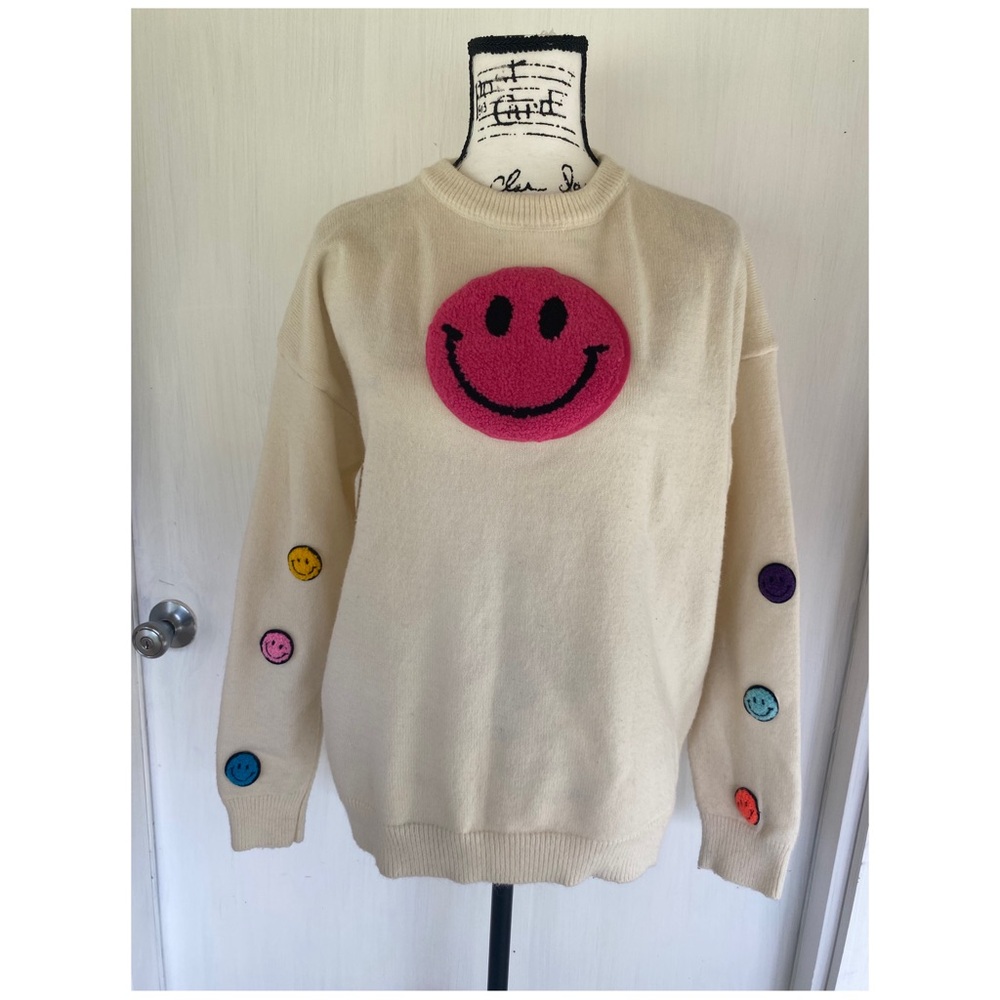 HAZEL & OLIVE Smiley sweater